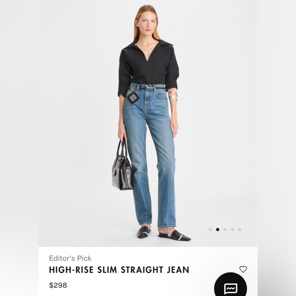 Like New Tory Burch High Rise Slim Straight Jeans 👖 Size 28